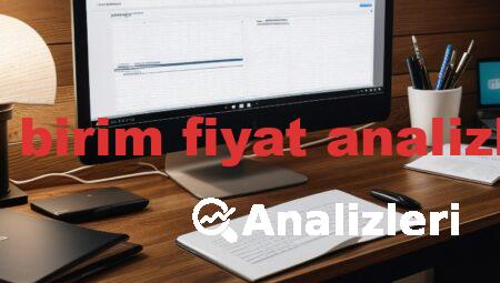 dsi birim fiyat analizleri