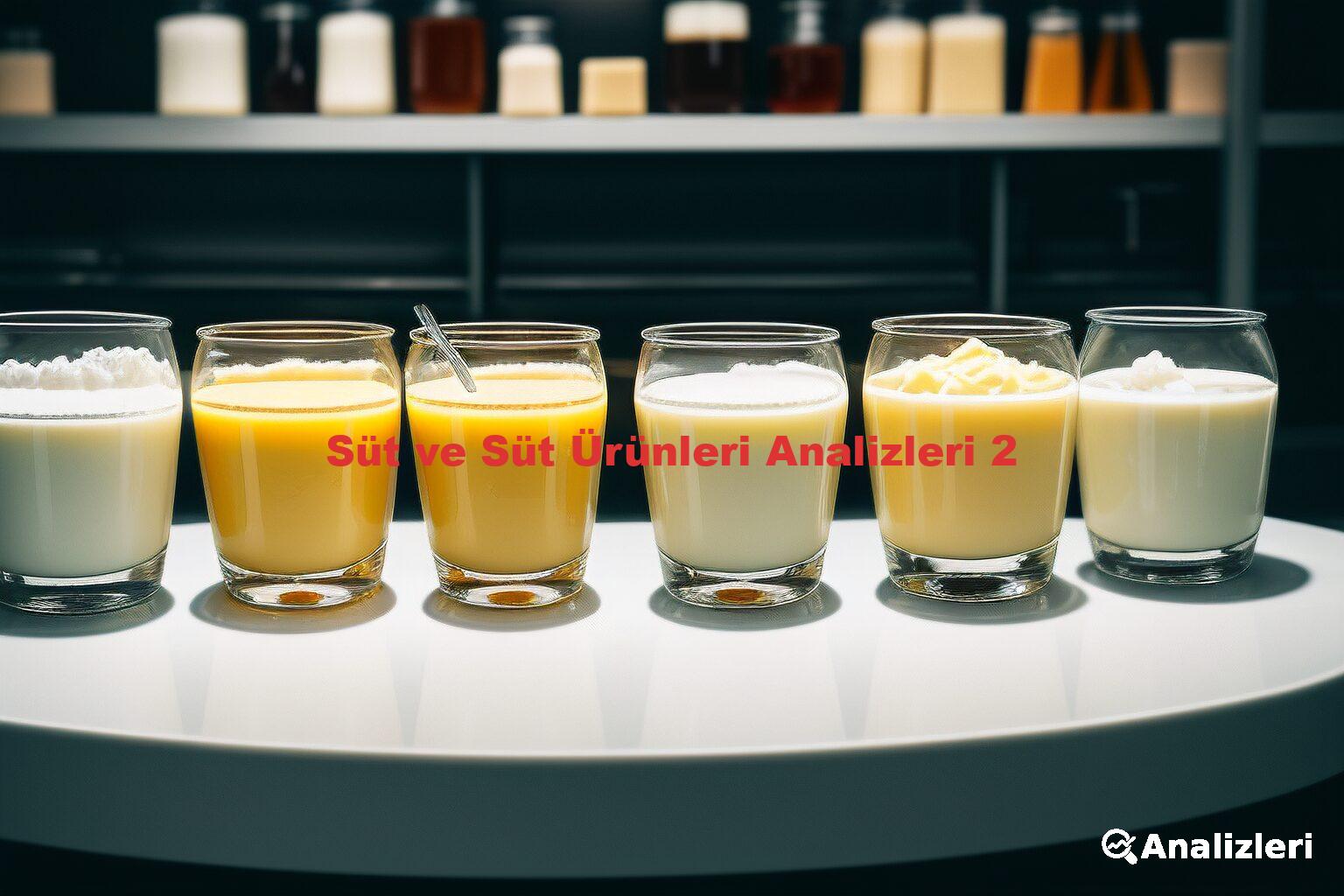 Süt ve Süt Ürünleri Analizleri 2