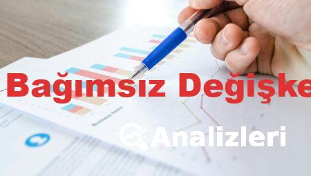 1 Bağımlı 2 Bağımsız Değişken Analizleri