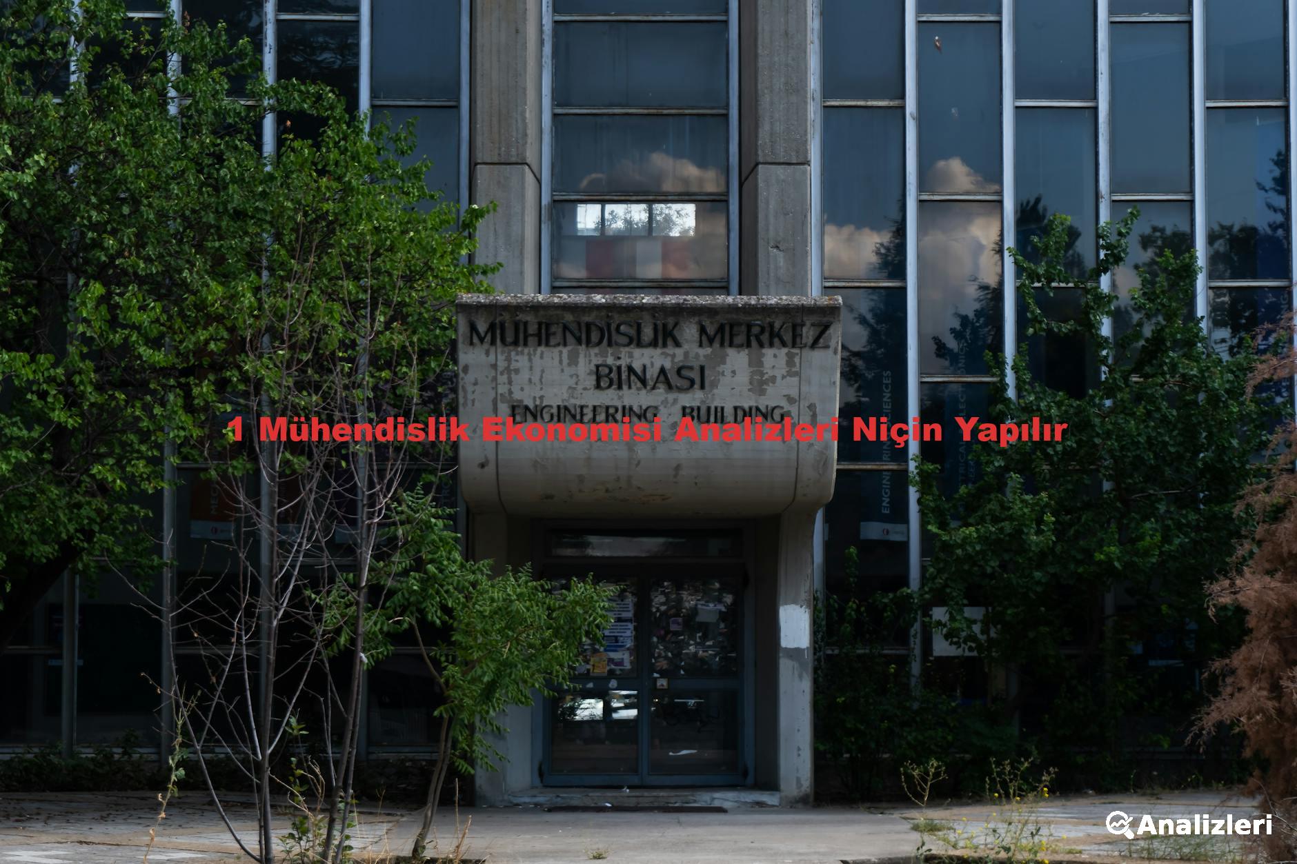 1 Mühendislik Ekonomisi Analizleri Niçin Yapılır