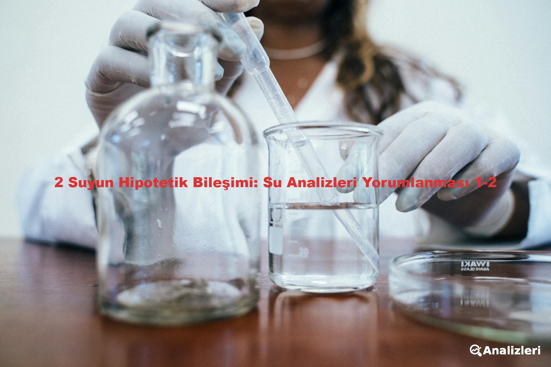2 Suyun Hipotetik Bileşimi: Su Analizleri Yorumlanması 1-2