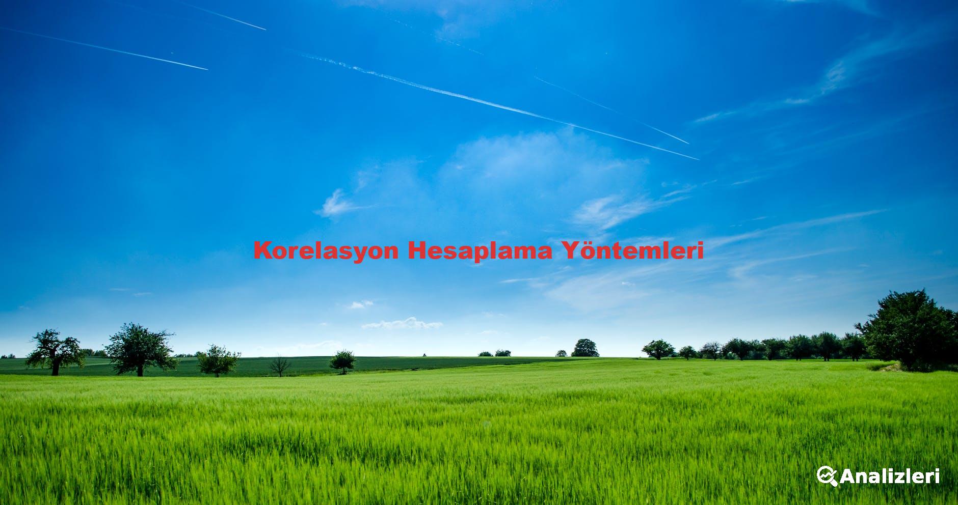 Korelasyon Hesaplama Yöntemleri