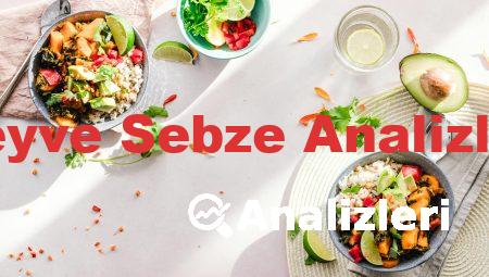Meyve Sebze Analizleri