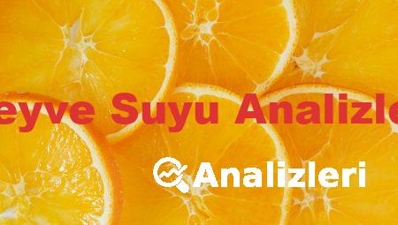 Meyve Suyu Analizleri